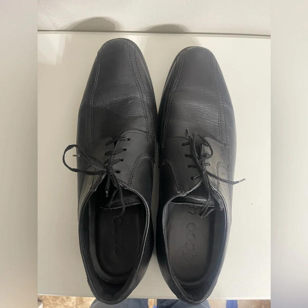 Ecco Black Leather Footwear Size‎ 12